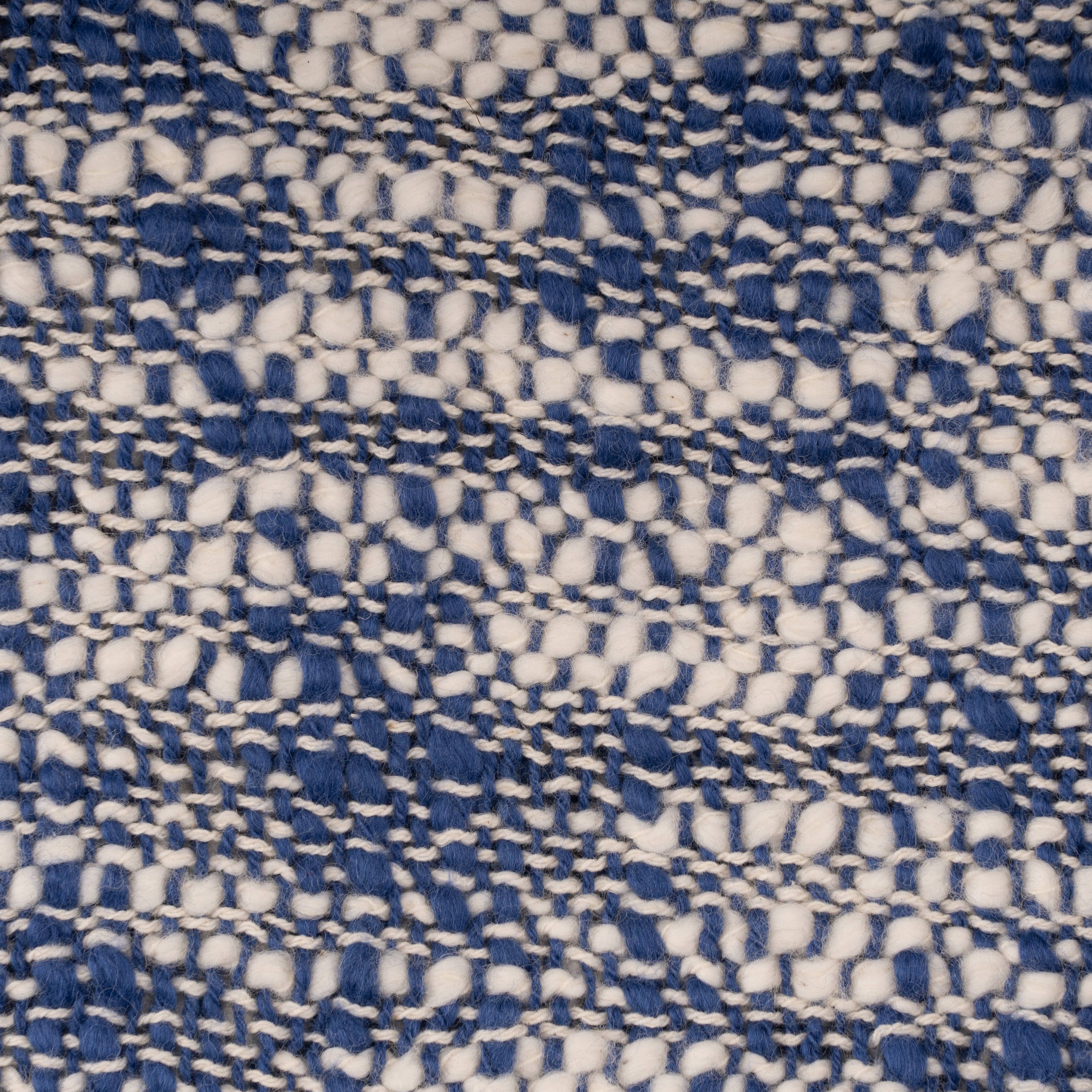 Chambray Ways Throw Blanket: Blue