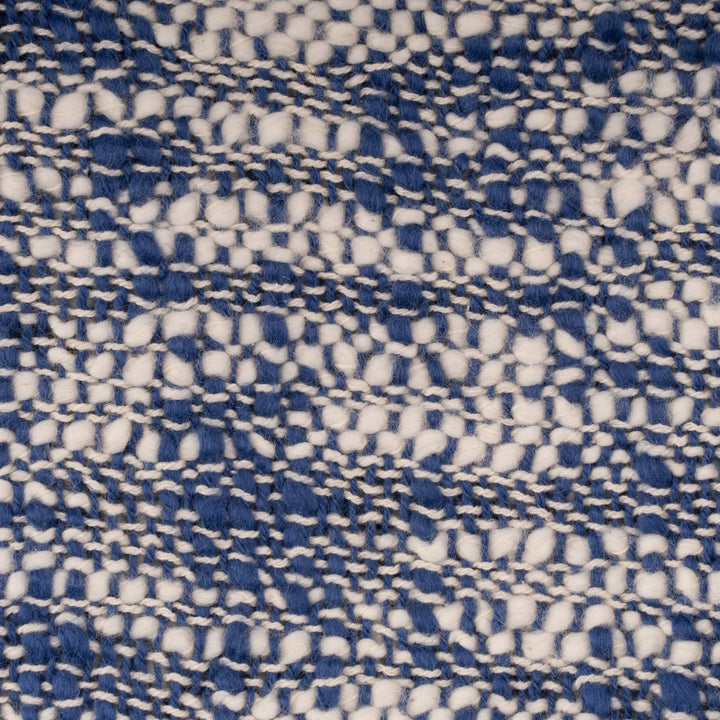 Chambray Ways Throw Blanket: Blue