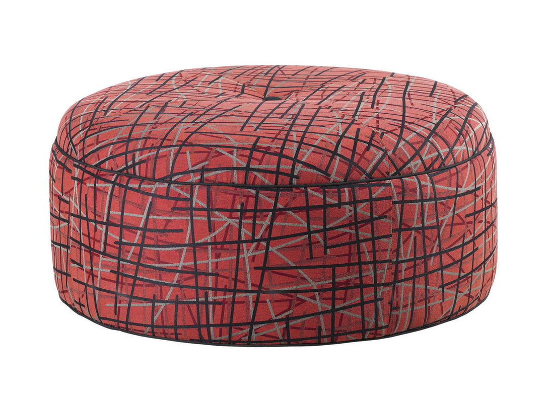 Lexington Upholstery - Reid Ottoman - Dark Gray