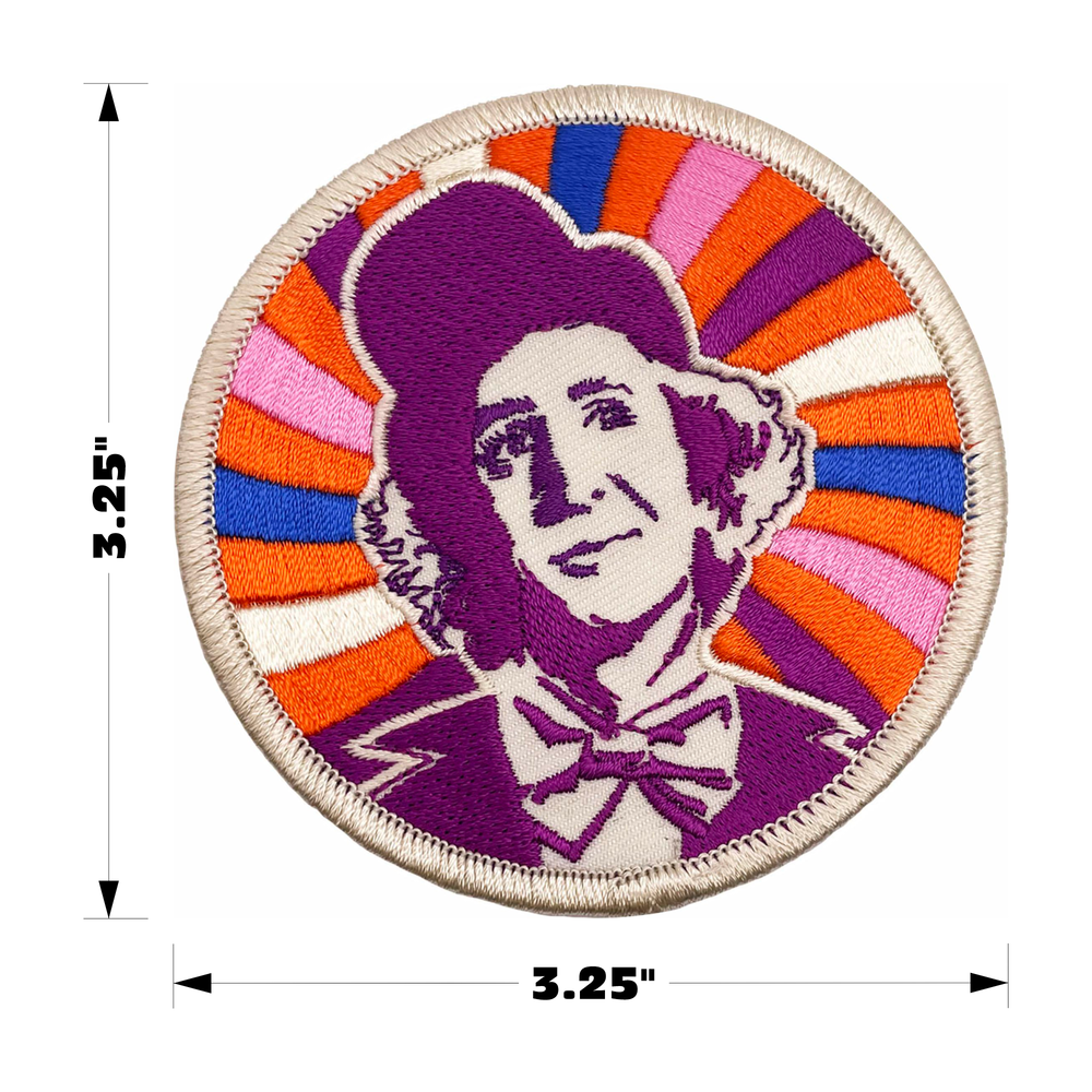 Patch - Willy Wonka on Swirls 1970s Cult Classic Movie Retro