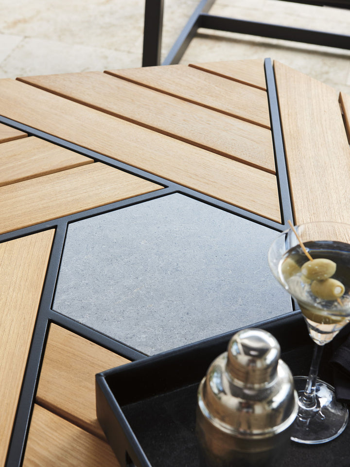 South Beach - Hexagonal Cocktail Table - Dark Gray