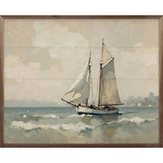 Vintage Sailboat On The Coast