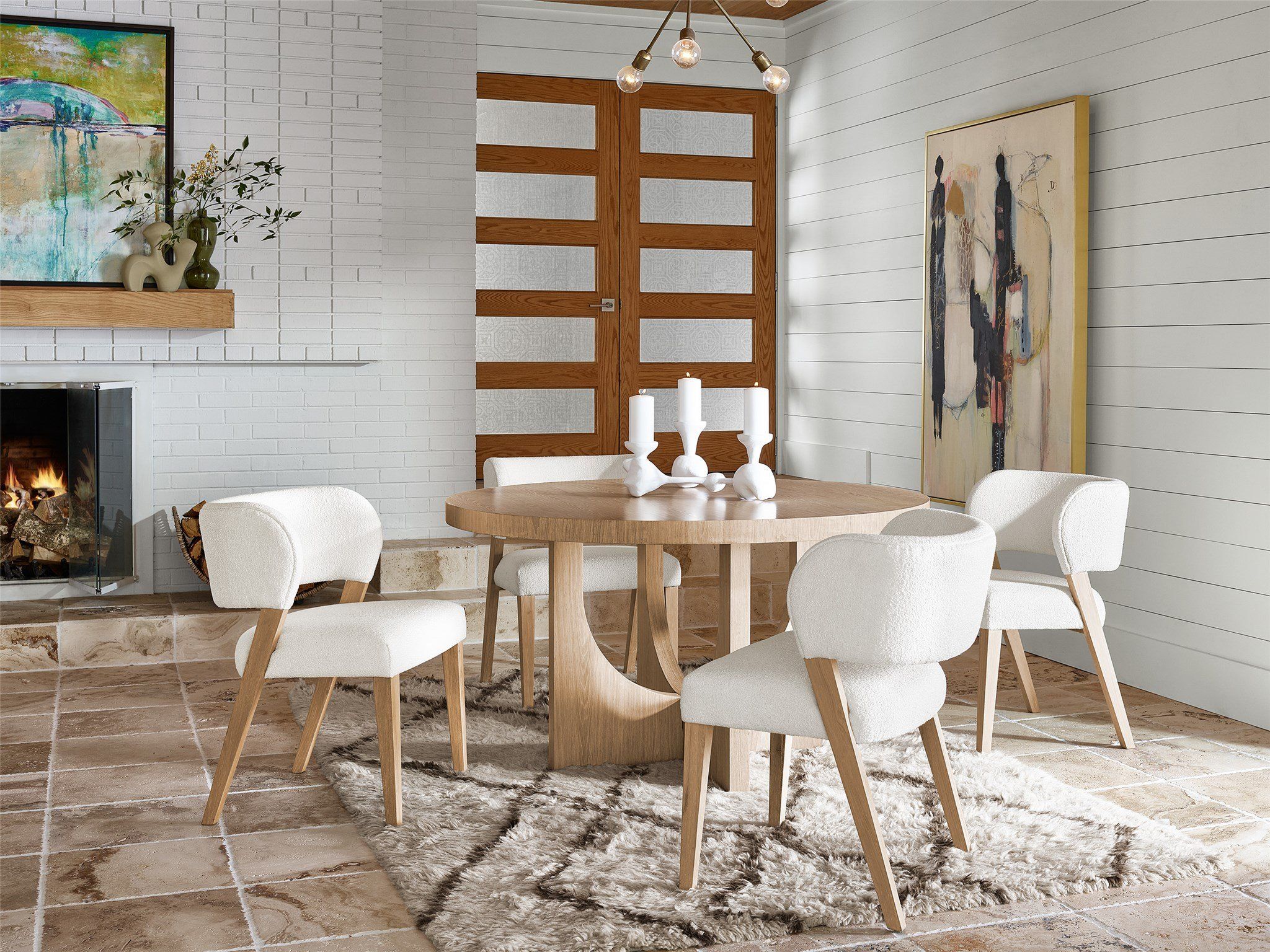Modern - Prier Side Chair (Set of 2) - White