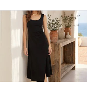 SHARI SIDE PLEAT DRESS