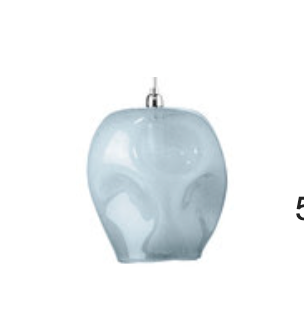 DIMPLED GLASS PENDANT, LG