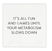 FUN & GAMES COCKTAIL NAPKIN