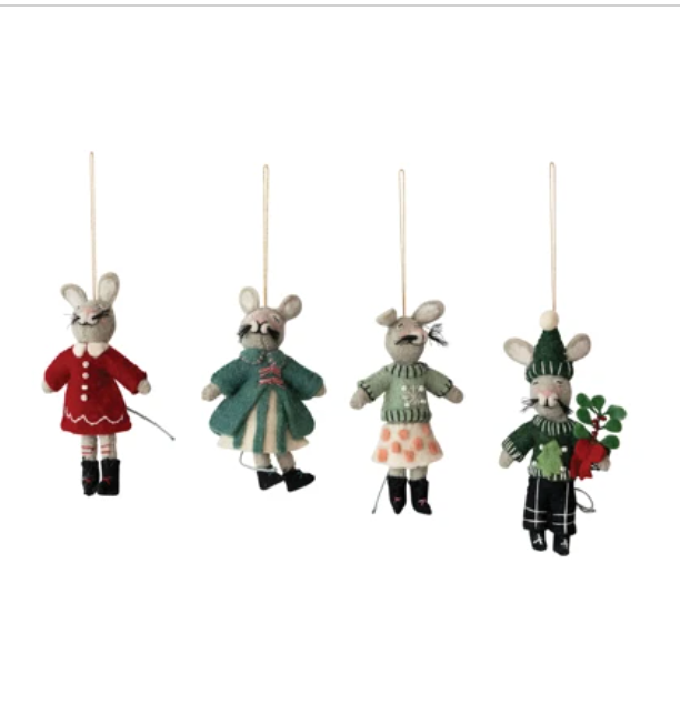 FELT MOUSE ORNAMENT