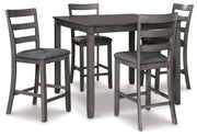 Bridson - Square Counter TBL Set (Set of 5) - Gray