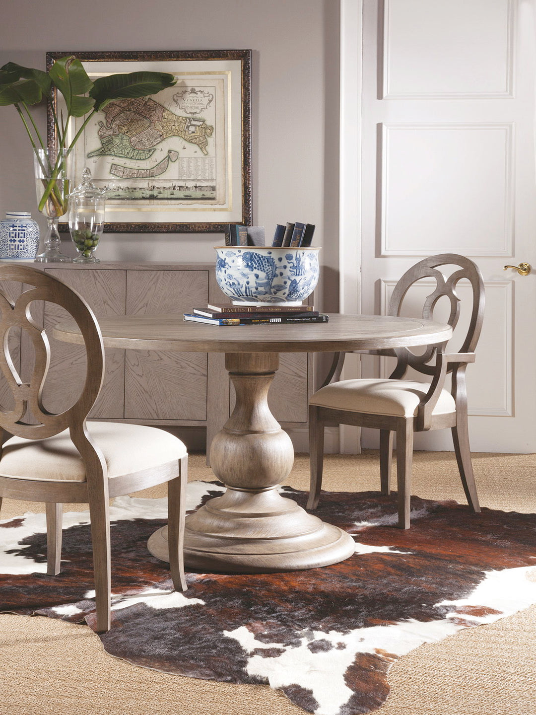 Cohesion Program - Axiom Round Dining Table - Dark Brown