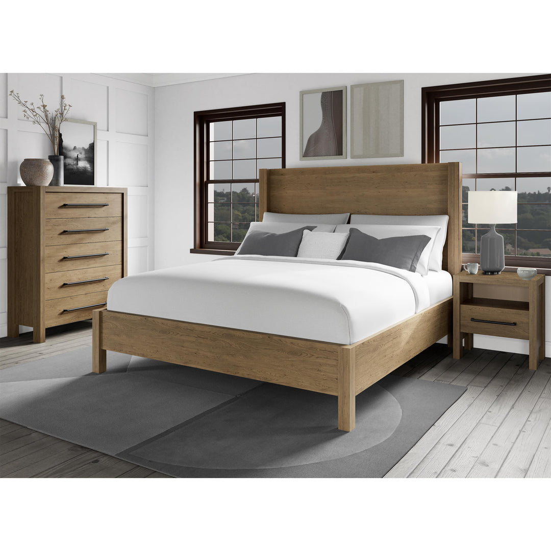 Davie - Five Drawer Chest - Light Brown