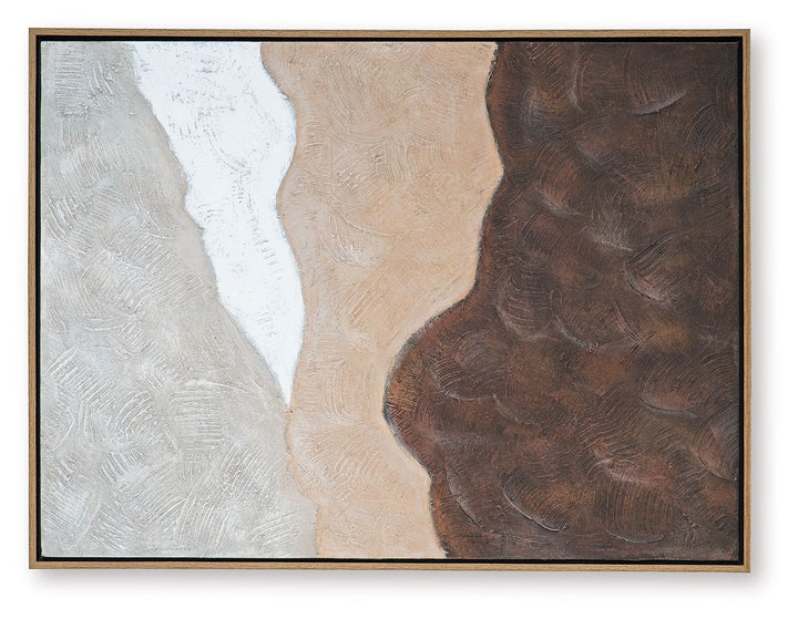 Fanthorne - Tan / Brown / White - Wall Art