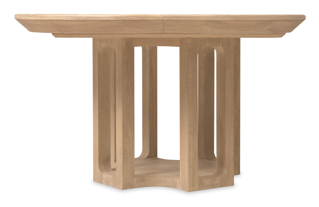 Banyon Bay - Round Dining Table With One 18" Leaf - Light Brown