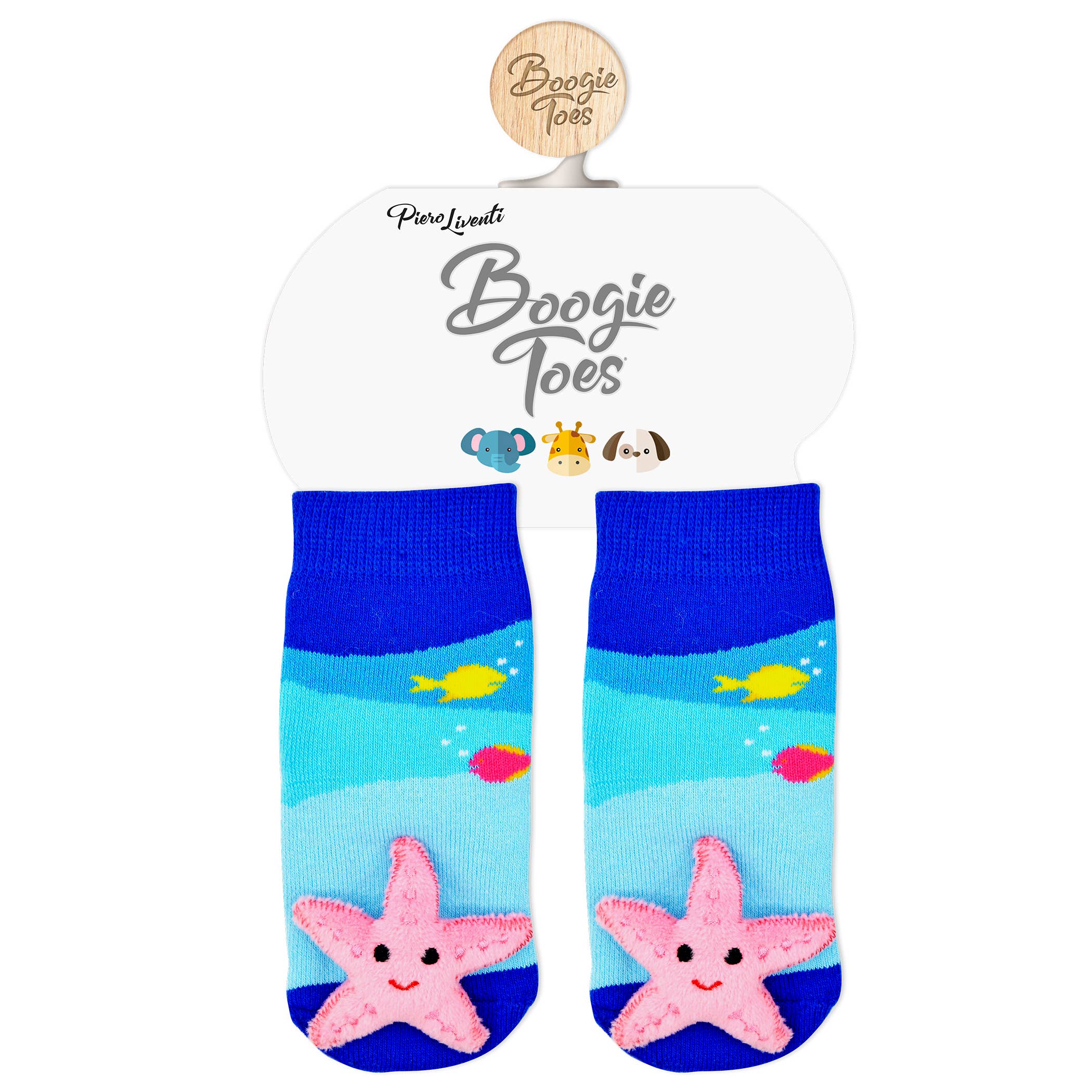 Starfish Boogie Toes - Baby Rattle Socks: 0 - 1 Y