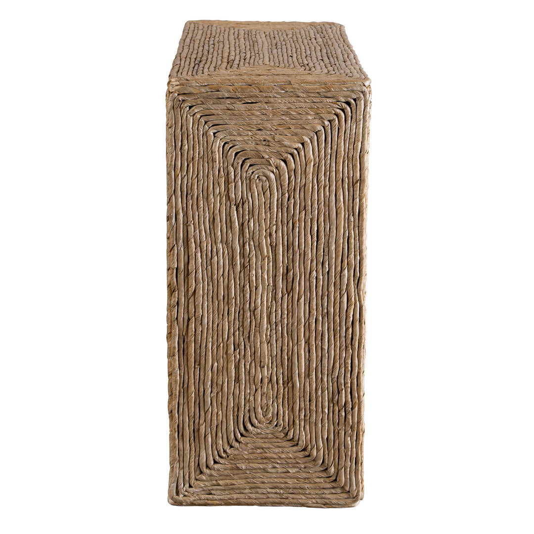 Rora - Woven Accent Table - Light Brown
