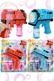 Colorful Train Car LED Light-Up Bubble Gun
