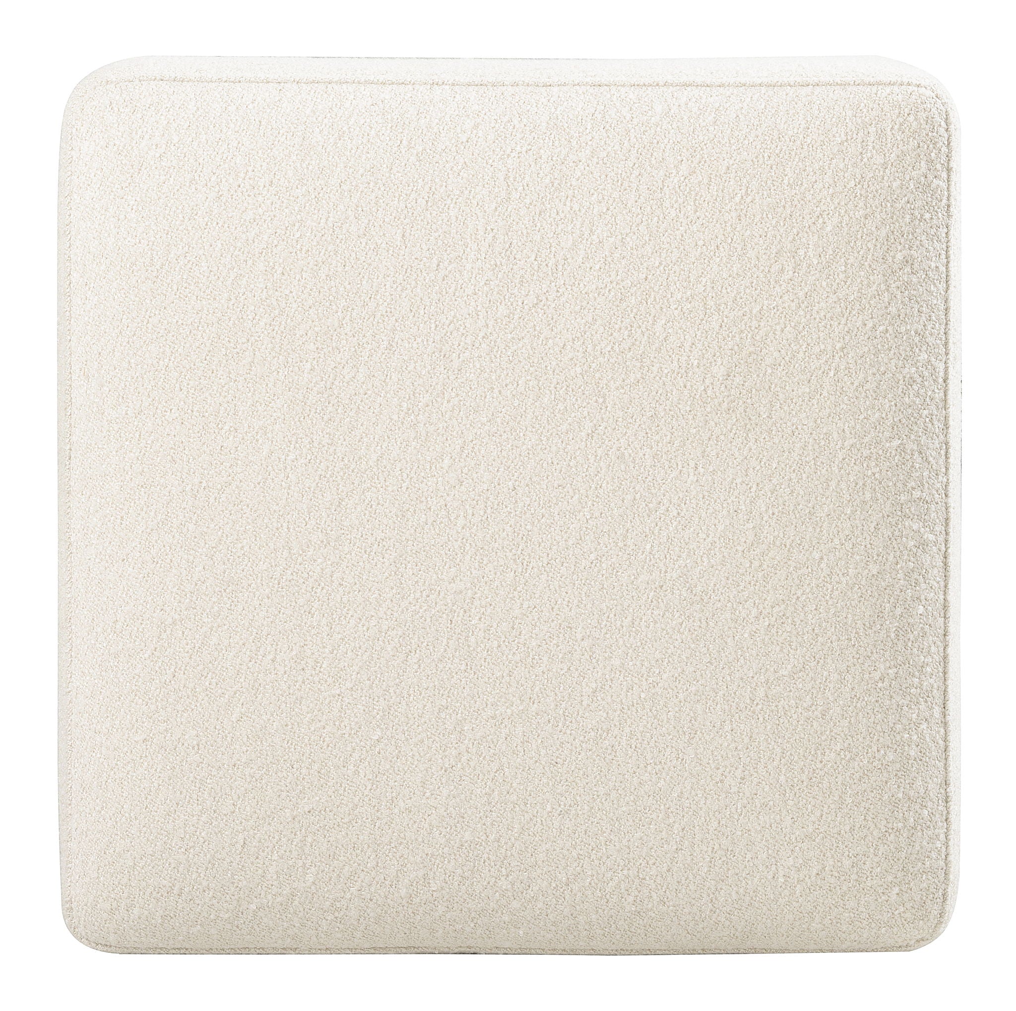 Melange - Dream Weaver Pouf - White
