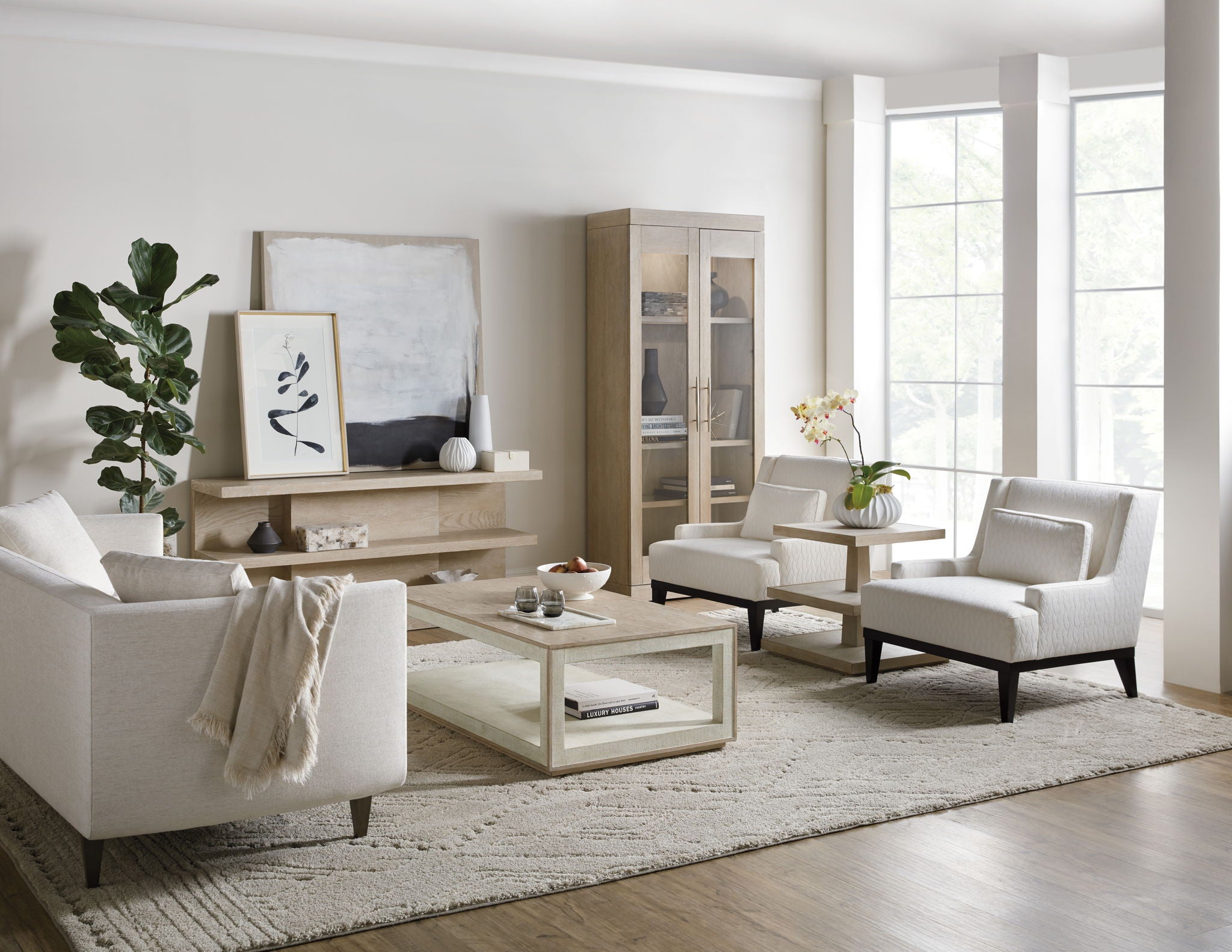 Cascade - 3-Shelve End Table - Light Brown