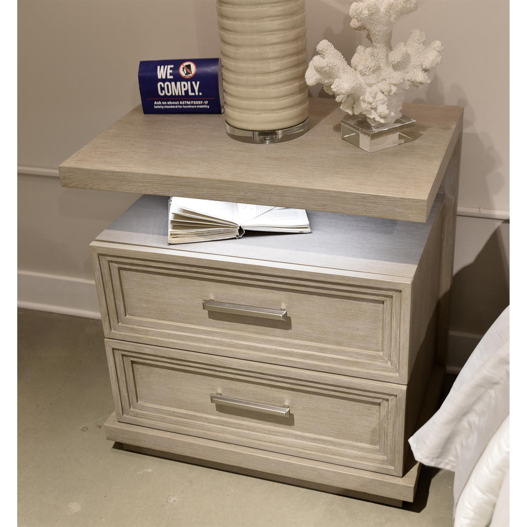 Cascade - Two Drawer Nightstand - Gray
