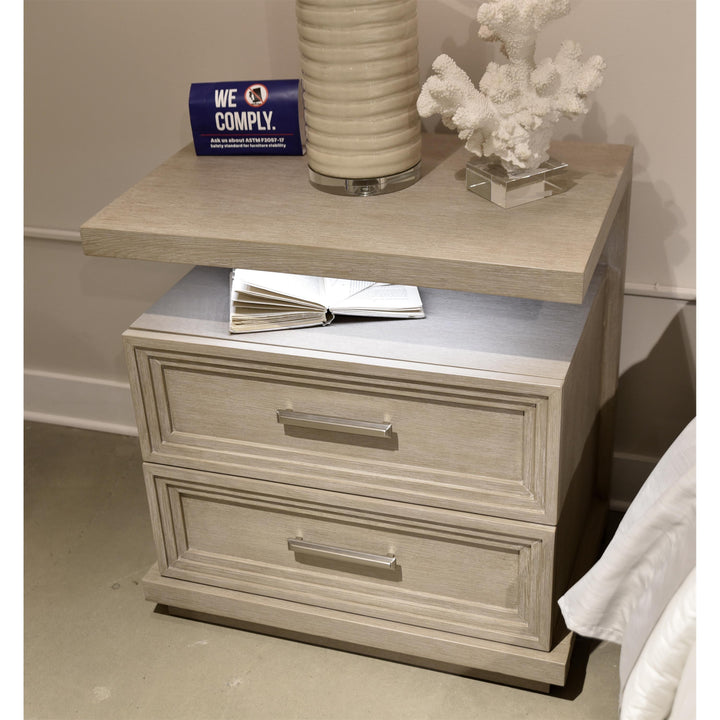 Cascade - Two Drawer Nightstand - Gray