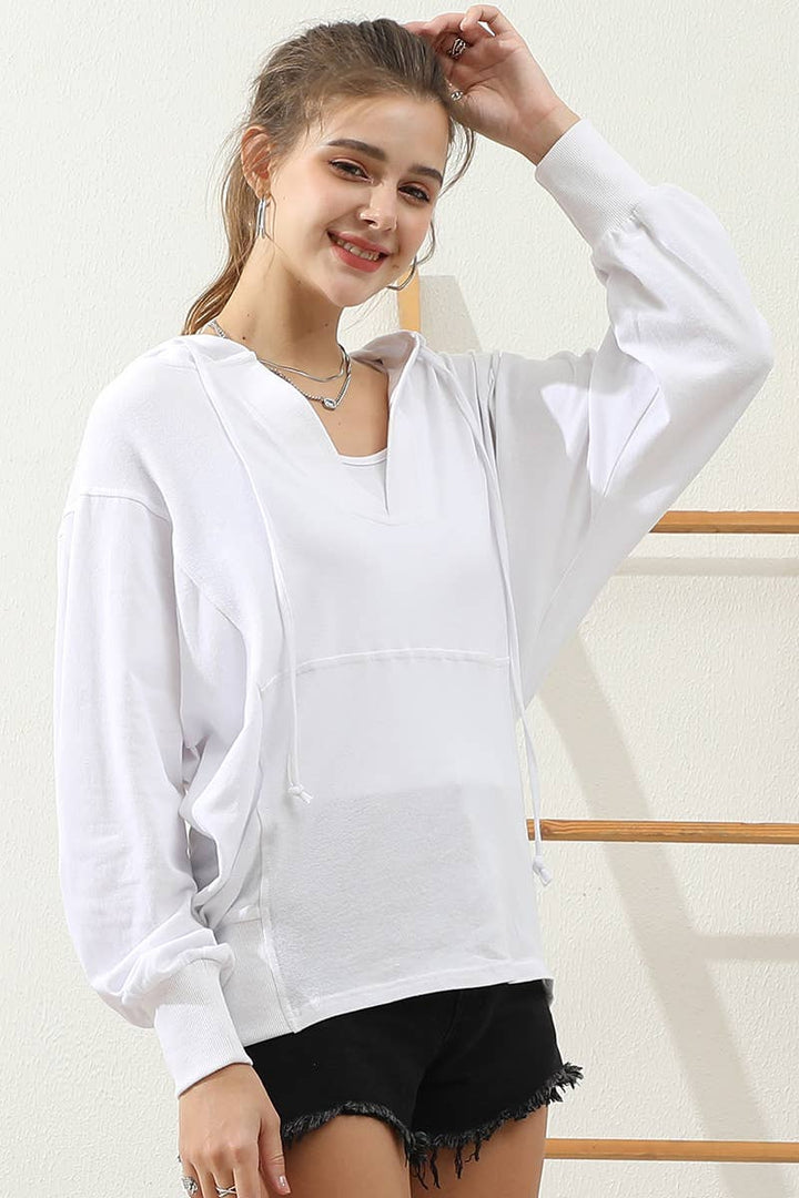 CWTTL1451_Basic Lightweight Pullover Hoodie Sweatshirt: NAVY / (S) 1