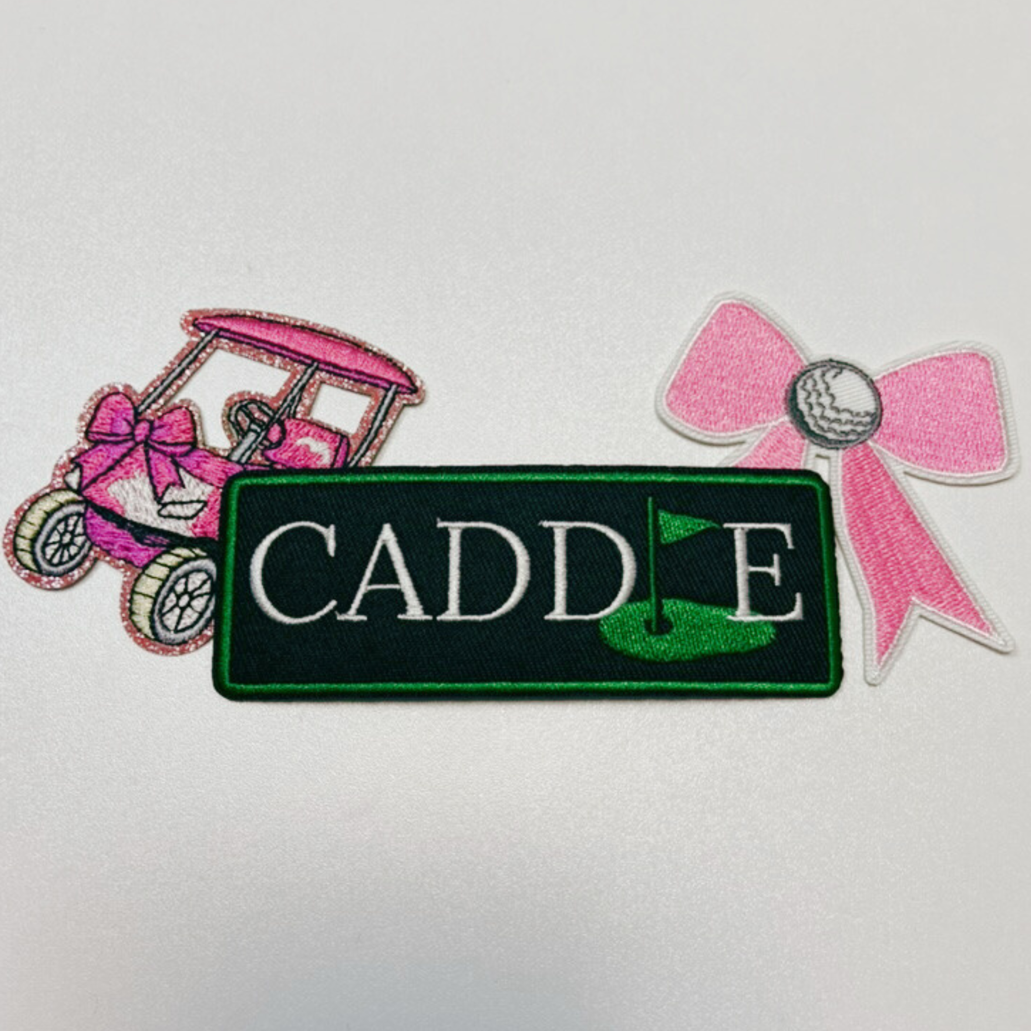 4" Caddie ( GOLF)  -  Embroidered Hat Patch