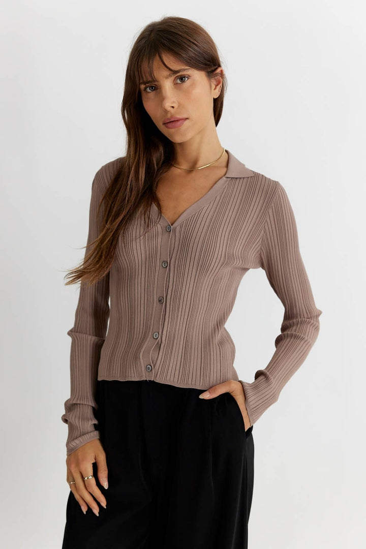 The Celine Top: TAUPE / MEDIUM