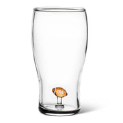 Football Icon Beer Glass-6"H(20oz)