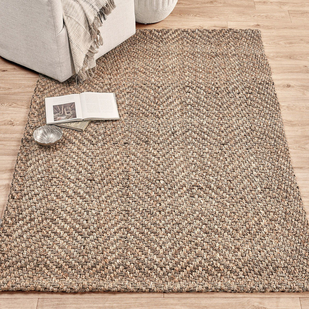 Jute Favorites - 1' x 1' Herringbone Rug