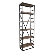 Evan - Single Bookshelf - Olive Brown