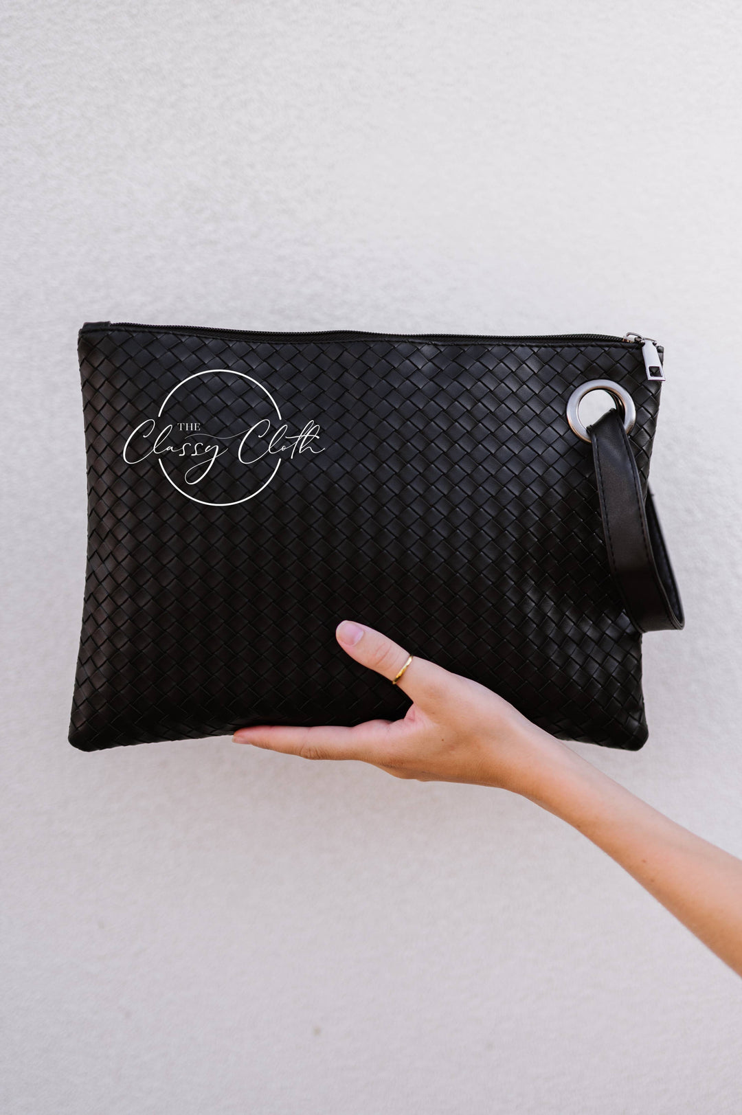 Trendy Clutch - Weave Black RTS