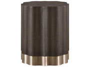Fenwick - Embossed End Table - Dark Brown