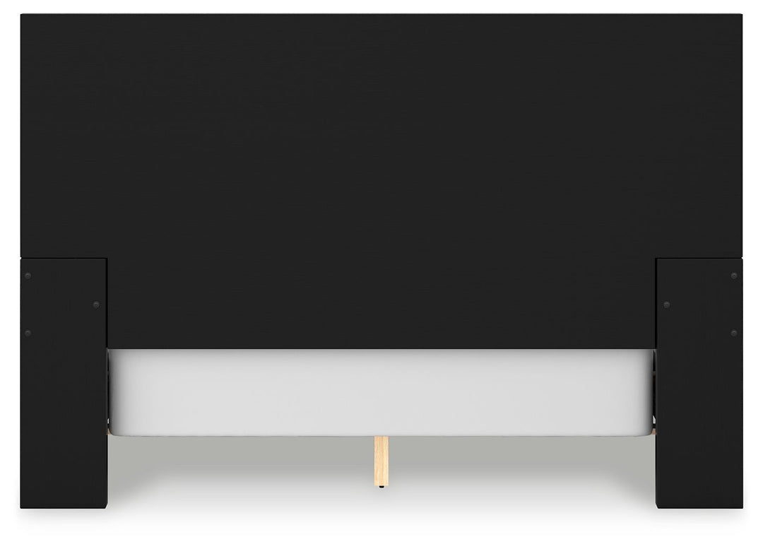 Londer - Black - Queen Panel Bed