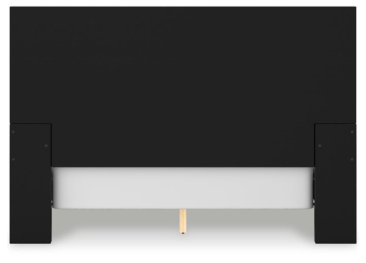 Londer - Black - Queen Panel Bed