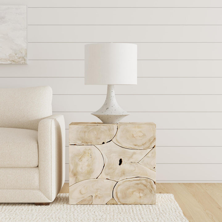 Sorrento - End Table - Bleached