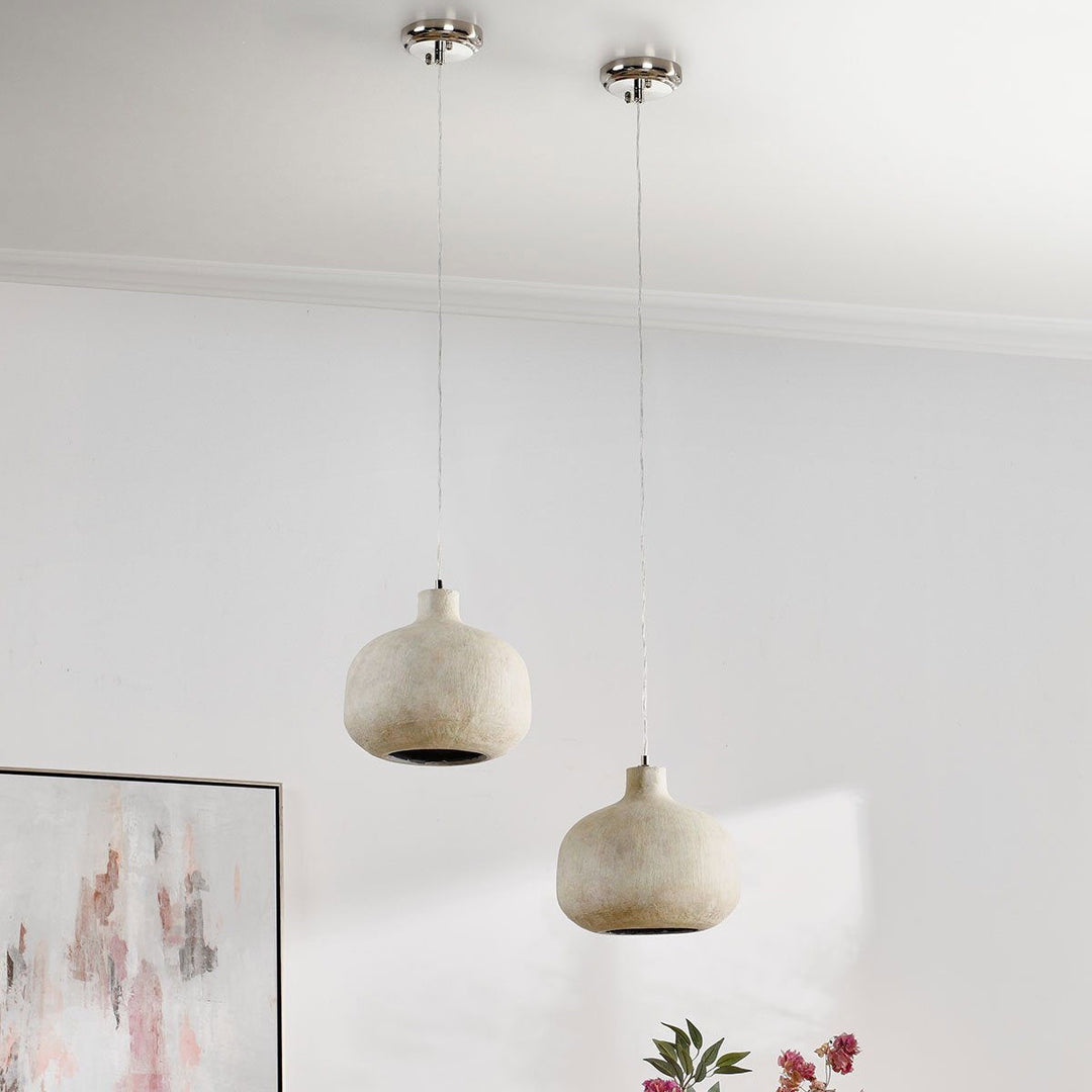 Jodi - Concrete Pendant - Antique White