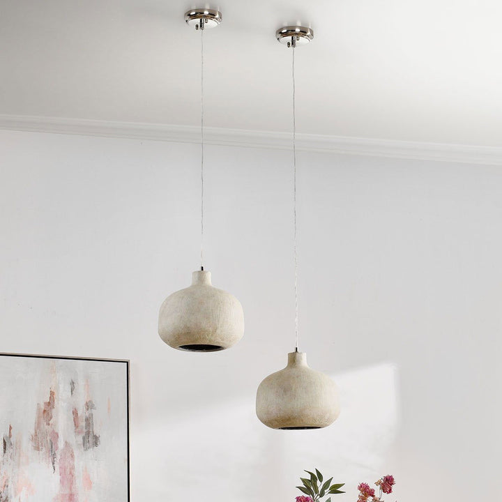 Jodi - Concrete Pendant - Antique White