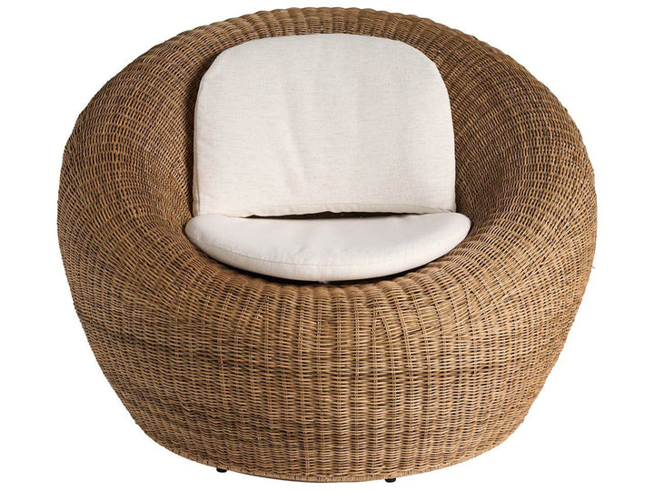 Sea - Pod Swivel Chair - Light Brown / Beige