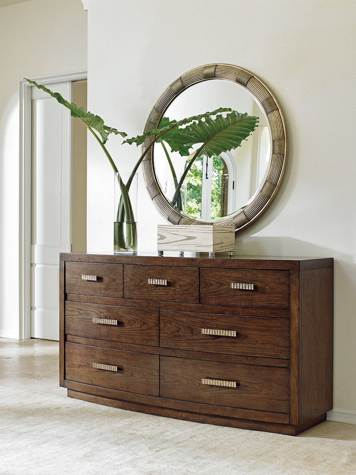 Laurel Canyon - Beverly Round Mirror - Gray