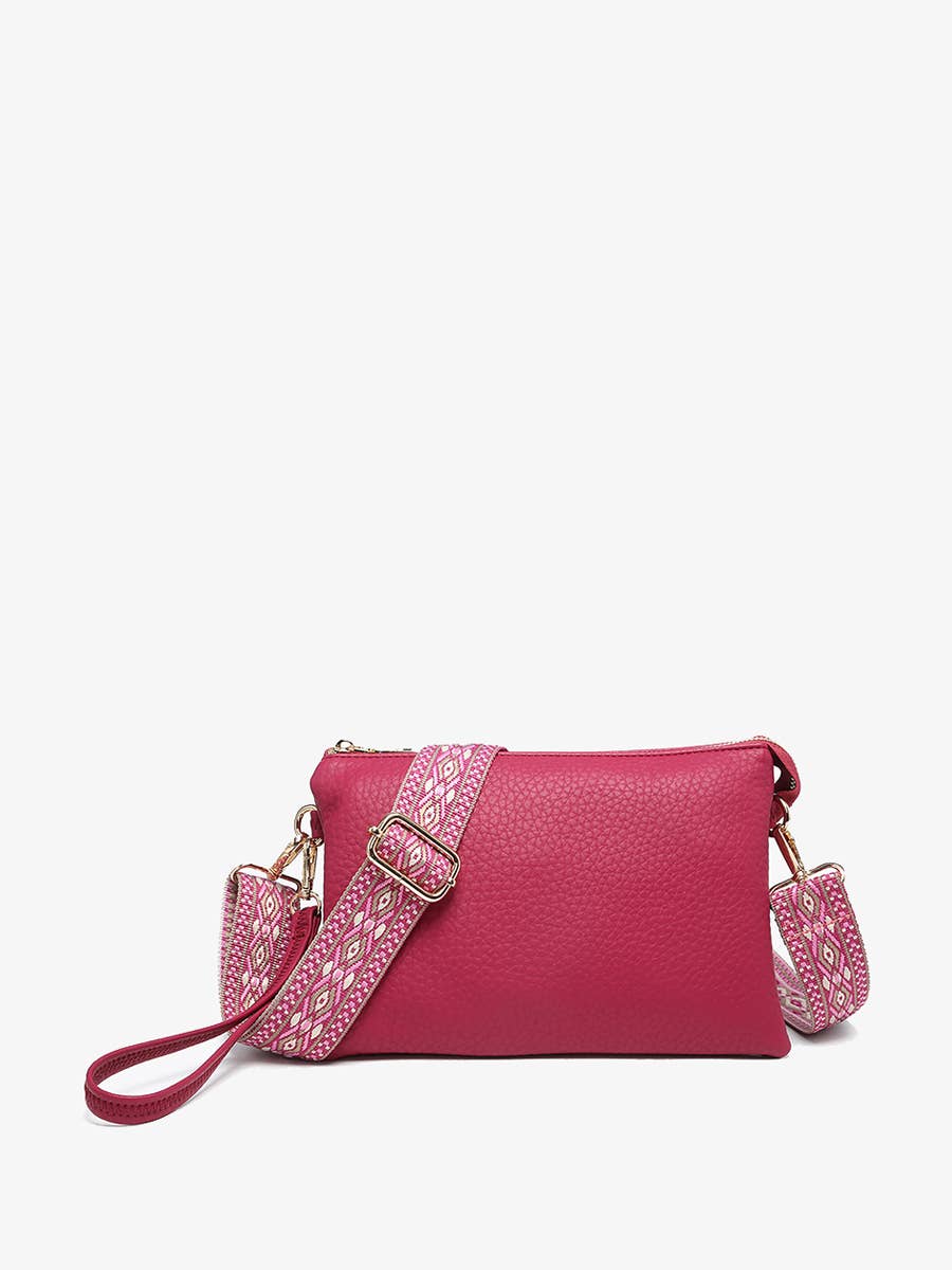 M2056 Izzy Crossbody w/ Guitar Strap: Gunmetal