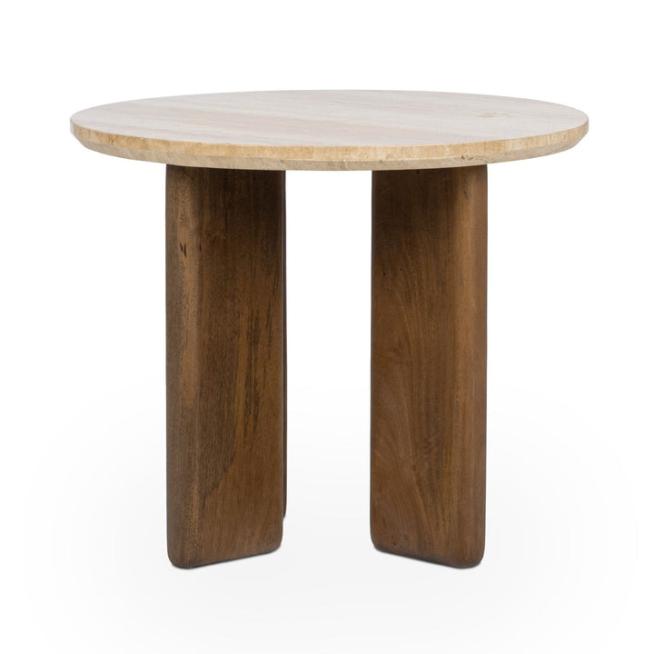 Idella - Travertine Round Table