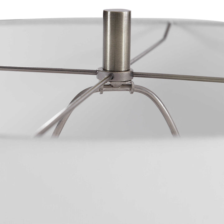 Davies - Modern Table Lamp - Pearl Silver