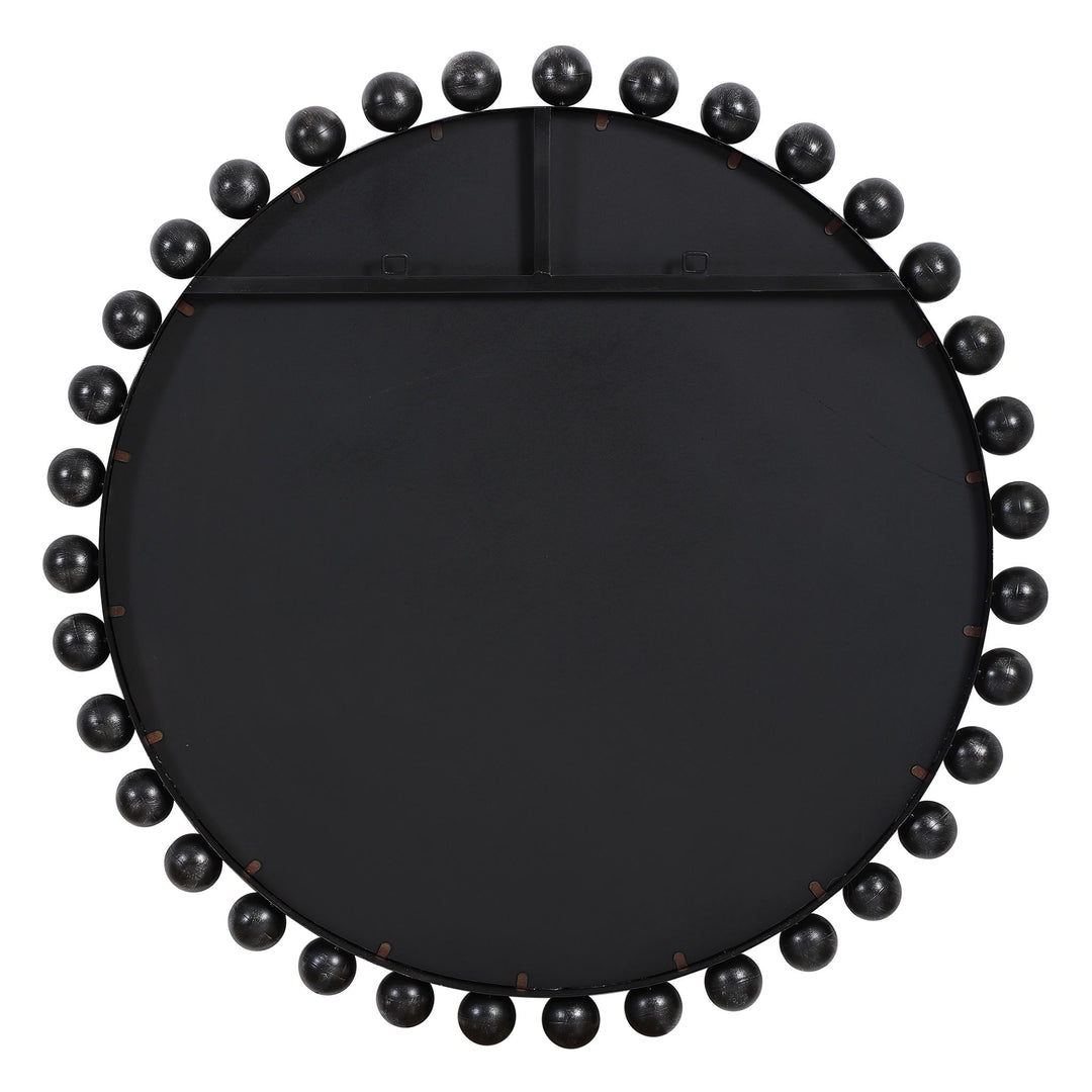 Cyra - Round Mirror - Black