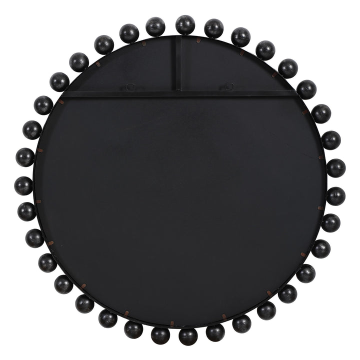 Cyra - Round Mirror - Black