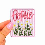 Oopsie Daisies Summer Striped Embroidery Patch 