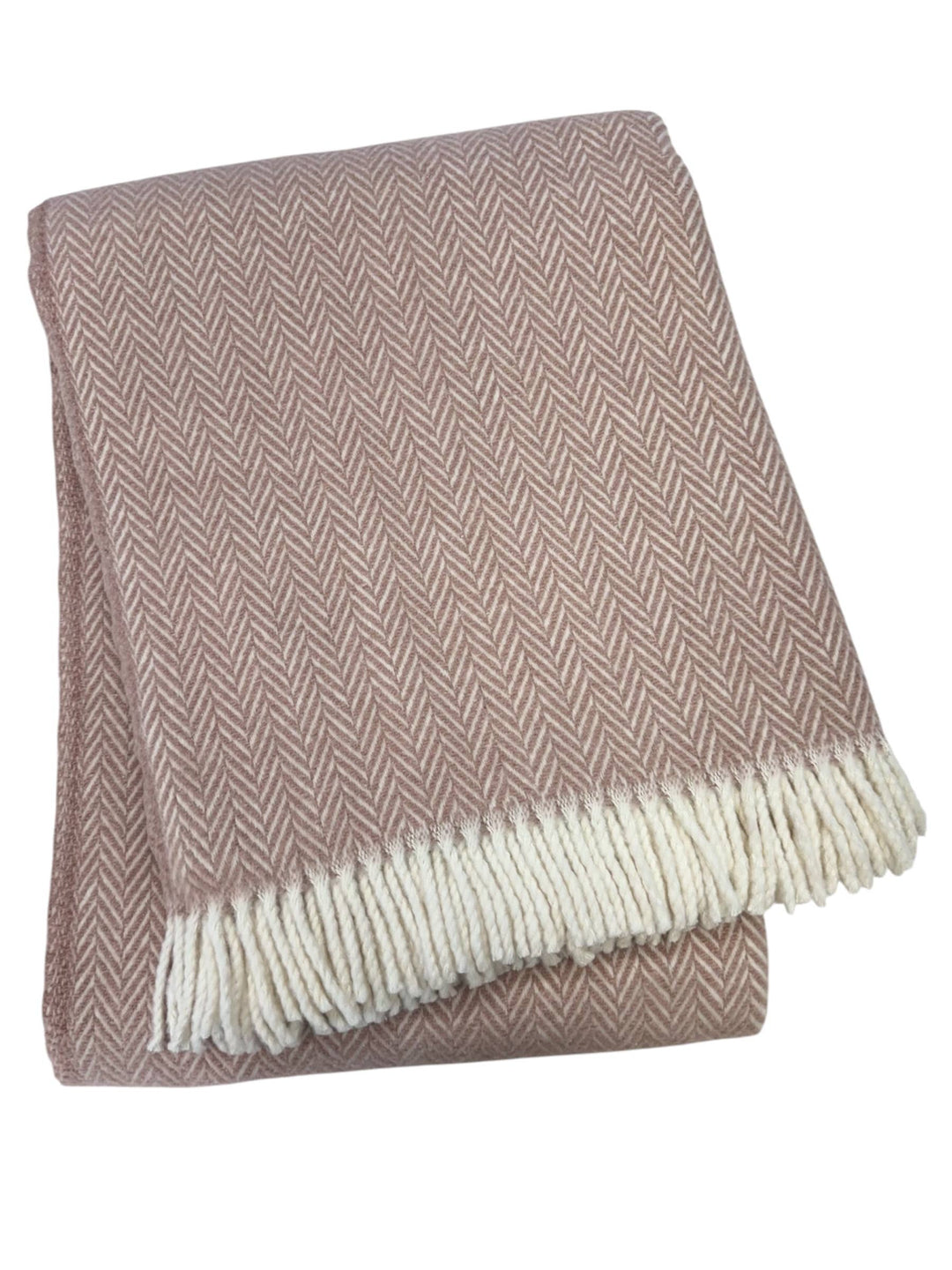 355 - Herringbone Plush Throw: Sky