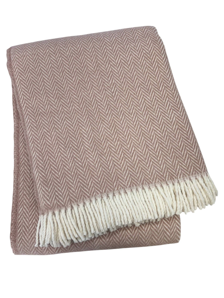 355 - Herringbone Plush Throw: Sage