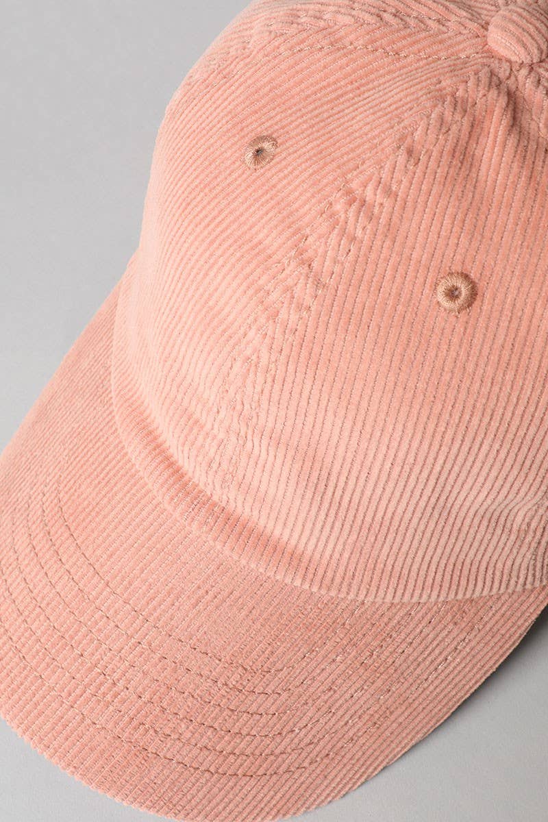 Corduroy Adjustable Cotton Baseball Cap Dad Hat