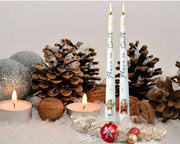 Peace on Earth Angel Taper Candles, Christmas Candle