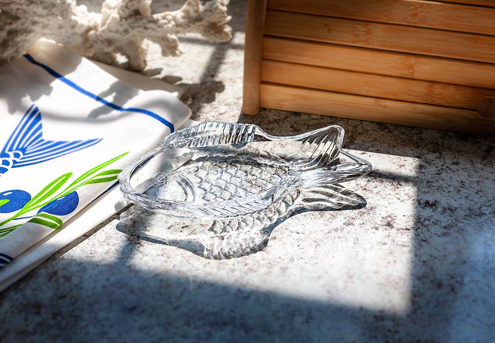 Sm Swimming Fish Dish-7.5"L