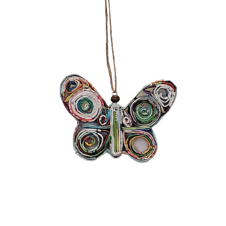 Butterfly Ornament - Recycled Paper: Large